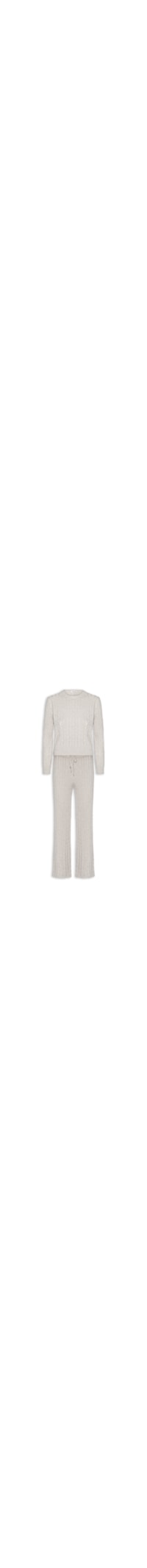 Conjunto Feminino Em Tricot Texturizado – Bege