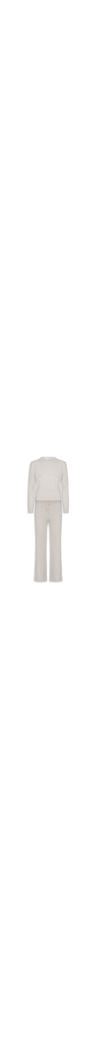 Conjunto Feminino Em Tricot Texturizado – Bege