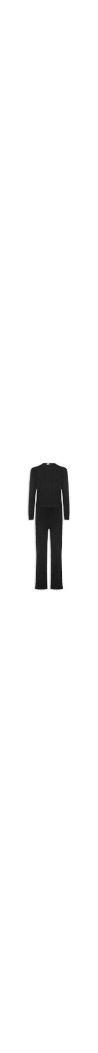Conjunto Feminino Em Tricot Texturizado – Preto
