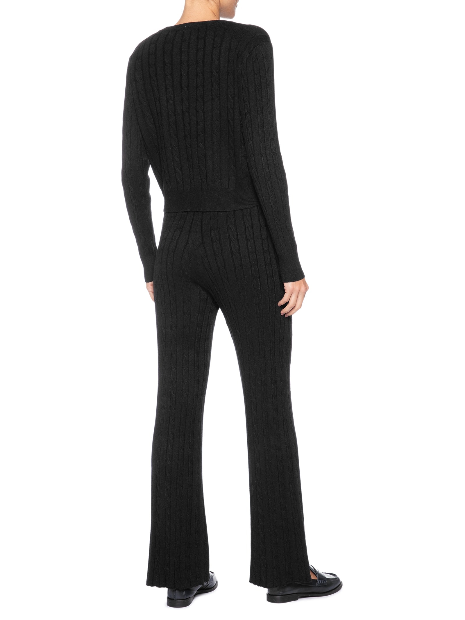 Conjunto Feminino Em Tricot Texturizado – Preto Basiq