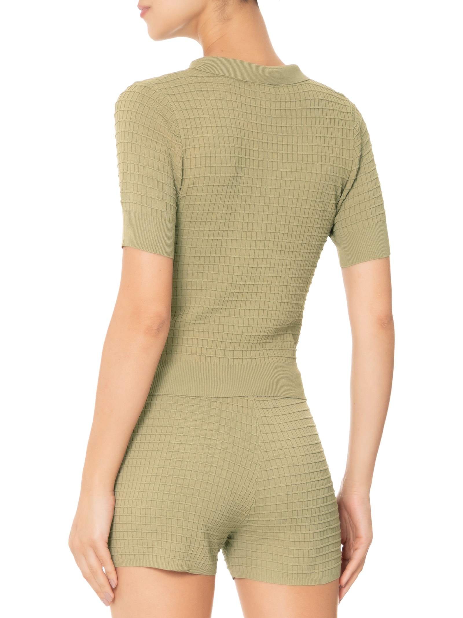 Conjunto Feminino Em Tricot Verde Market 33