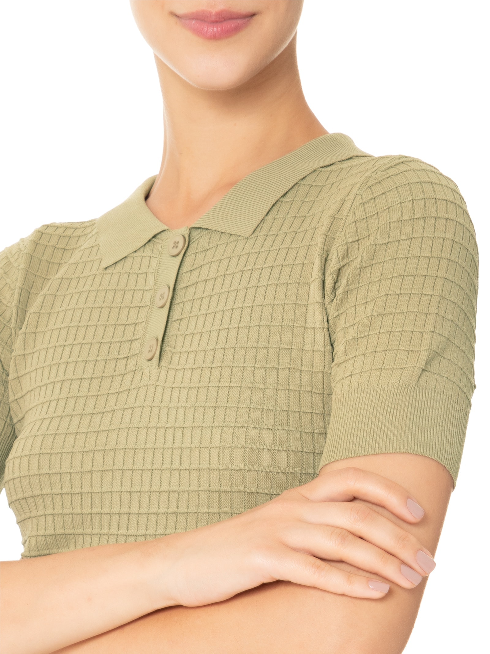 Conjunto Feminino Em Tricot Verde Market 33