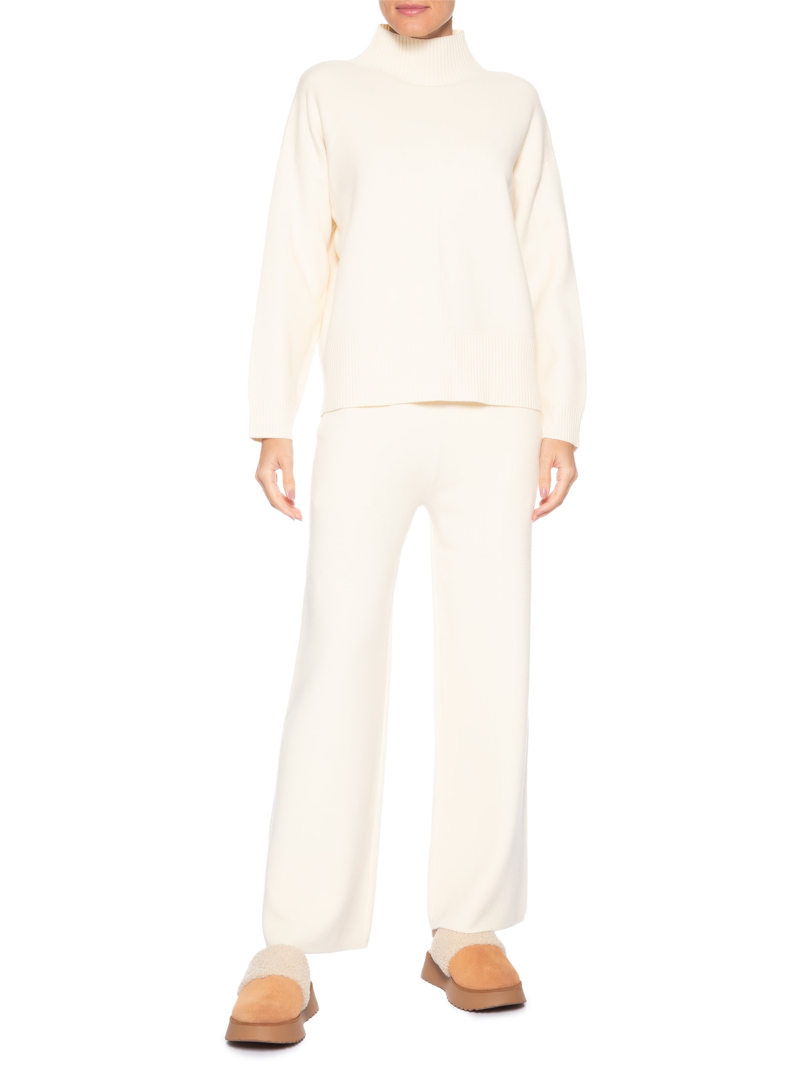 Conjunto Feminino em Tricot – Bege Market 33