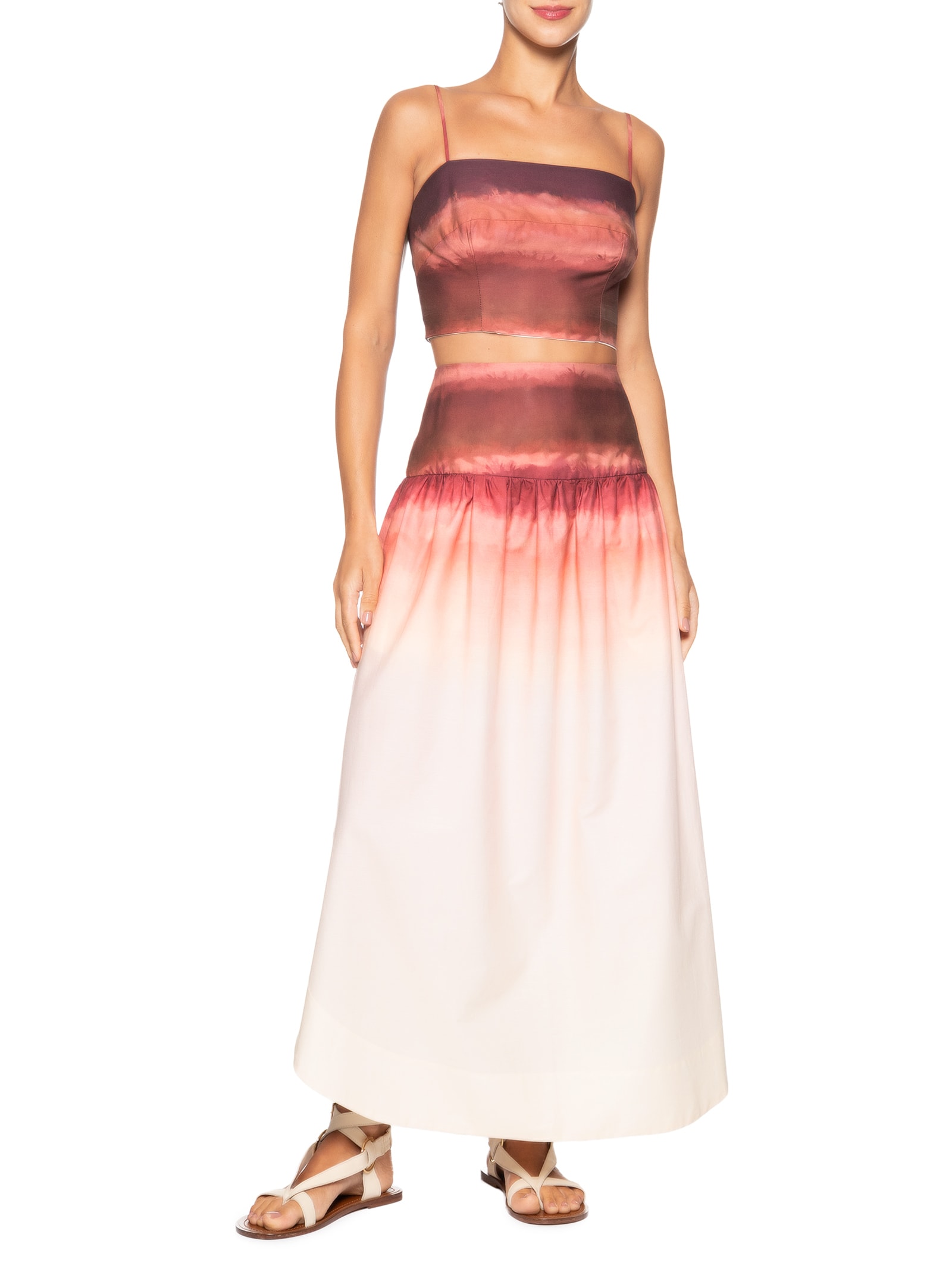 Conjunto Feminino Estampa Nascente Vermelho Dress To