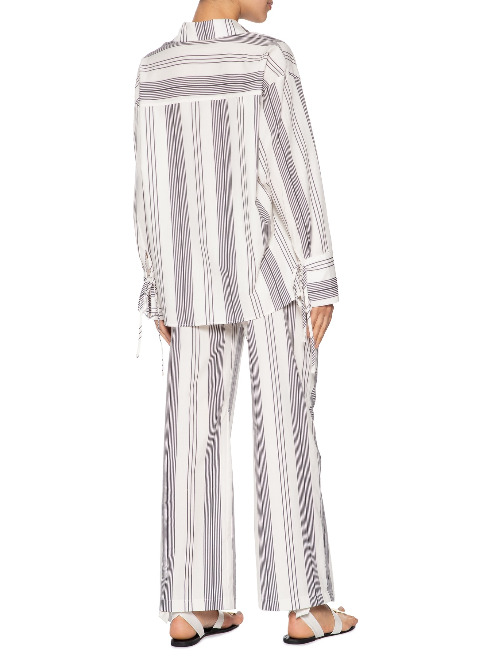 Conjunto Feminino Listrado Off White '2Essential