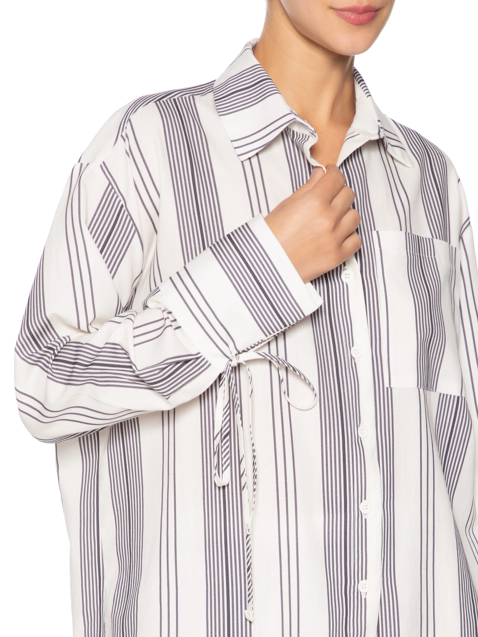 Conjunto Feminino Listrado Off White '2Essential