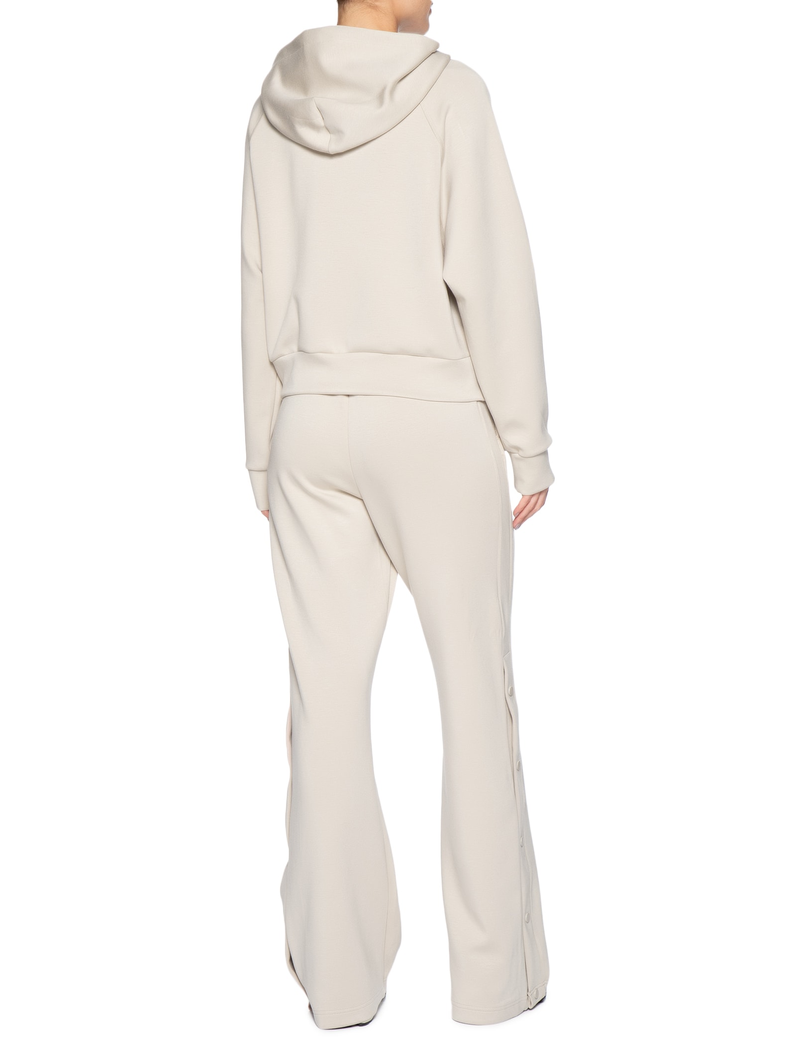 Conjunto Feminino Moletom Comfy Com Botões Bege Basiq