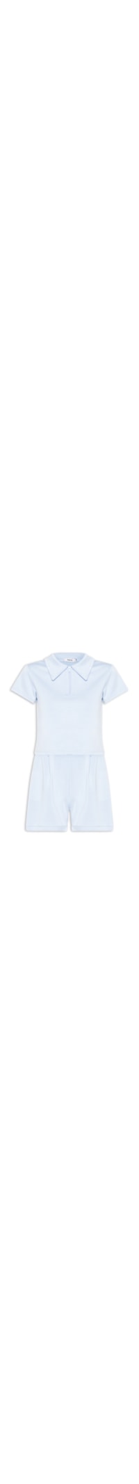 Conjunto Feminino Polo e Short Comfy - Azul