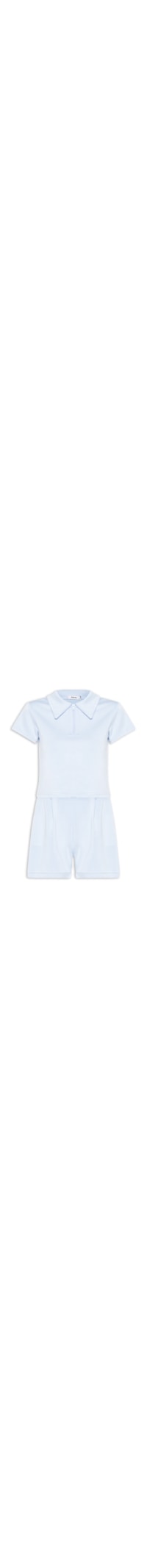 Conjunto Feminino Polo e Short Comfy - Azul