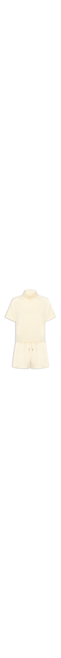 Conjunto Feminino Polo E Shorts - Amarelo