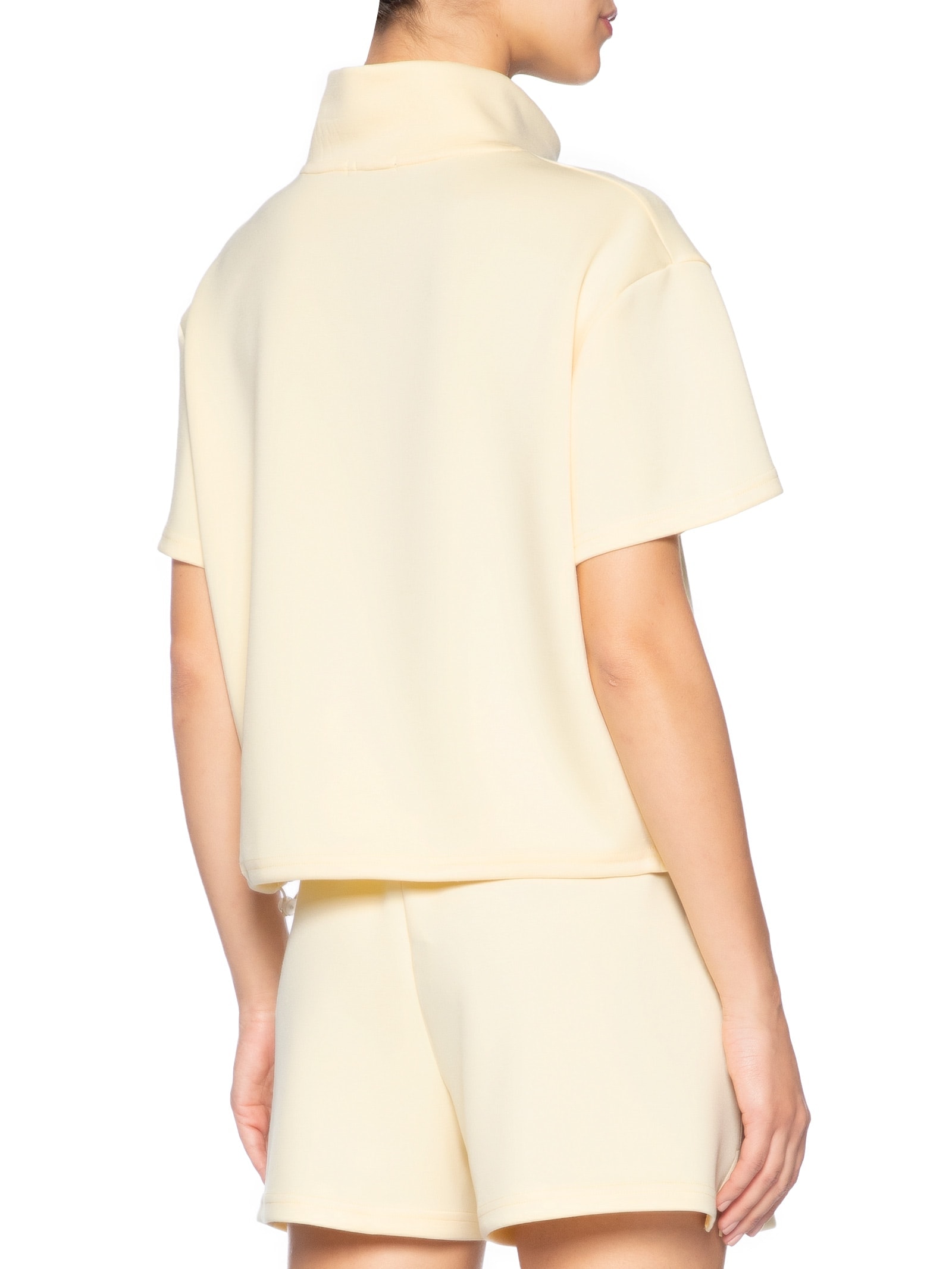 Conjunto Feminino Polo E Shorts Amarelo Basiq
