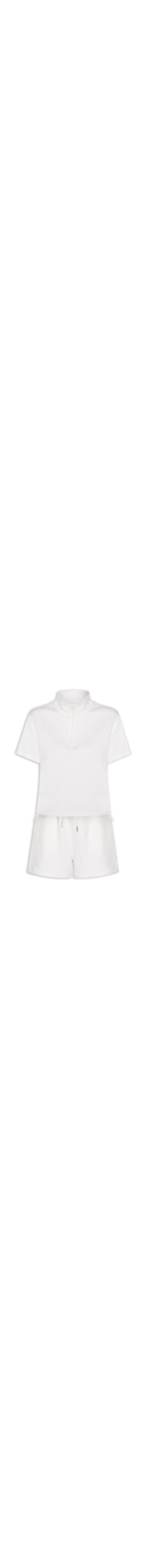 Conjunto Feminino Polo E Shorts - Off White