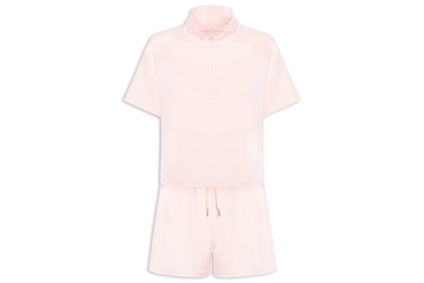 Conjunto Feminino Polo E Shorts - Rosa
