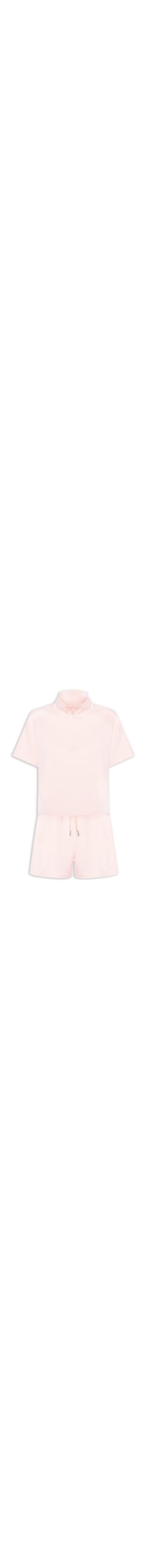 Conjunto Feminino Polo E Shorts - Rosa
