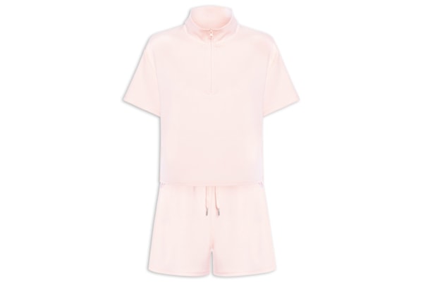 Conjunto Feminino Polo E Shorts - Rosa