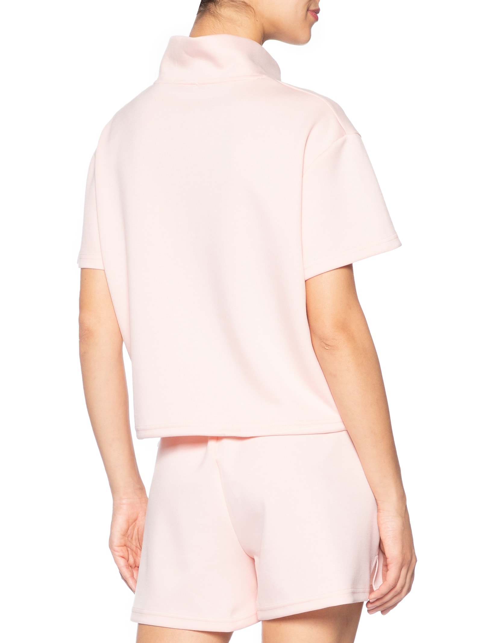 Conjunto Feminino Polo E Shorts Rosa Basiq