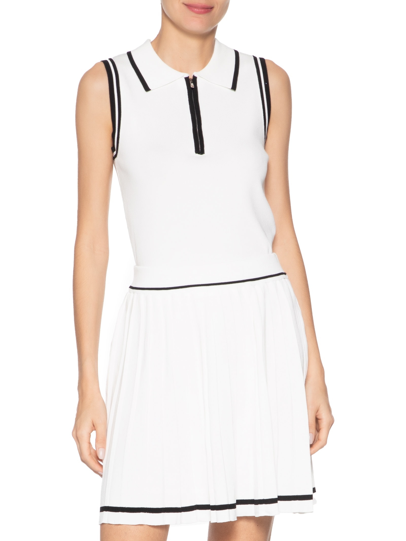 Conjunto Feminino Regata Polo E Saia Plissada Off White Market 33