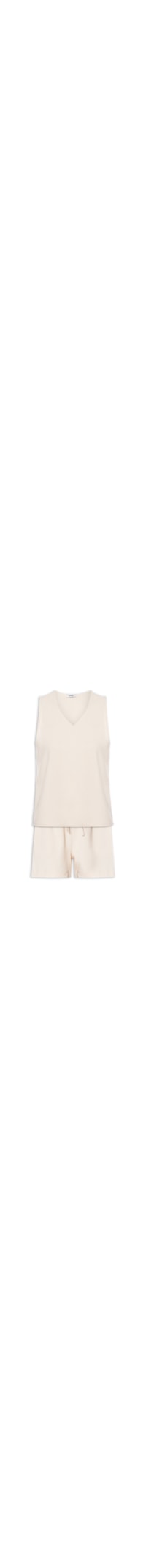 Conjunto Feminino Texturizado Blusa Com Short - Bege