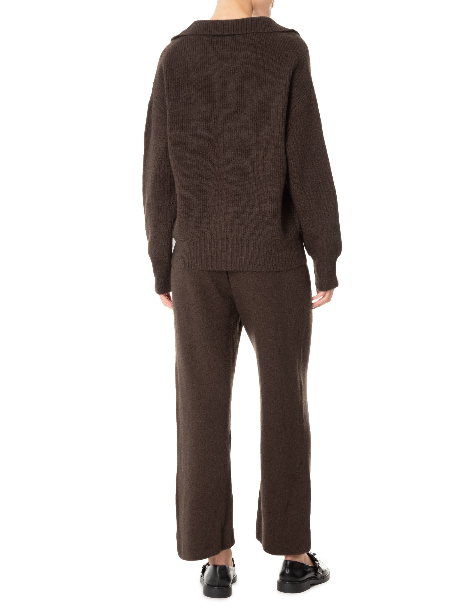 Conjunto Feminino Tricot Comfy Marrom Basiq