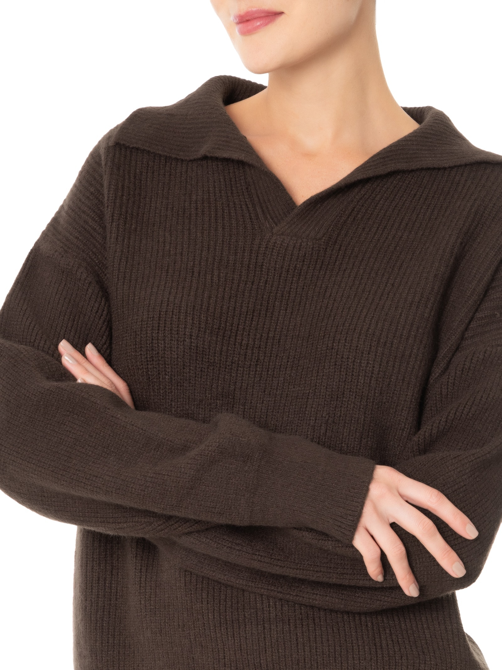 Conjunto Feminino Tricot Comfy Marrom Basiq