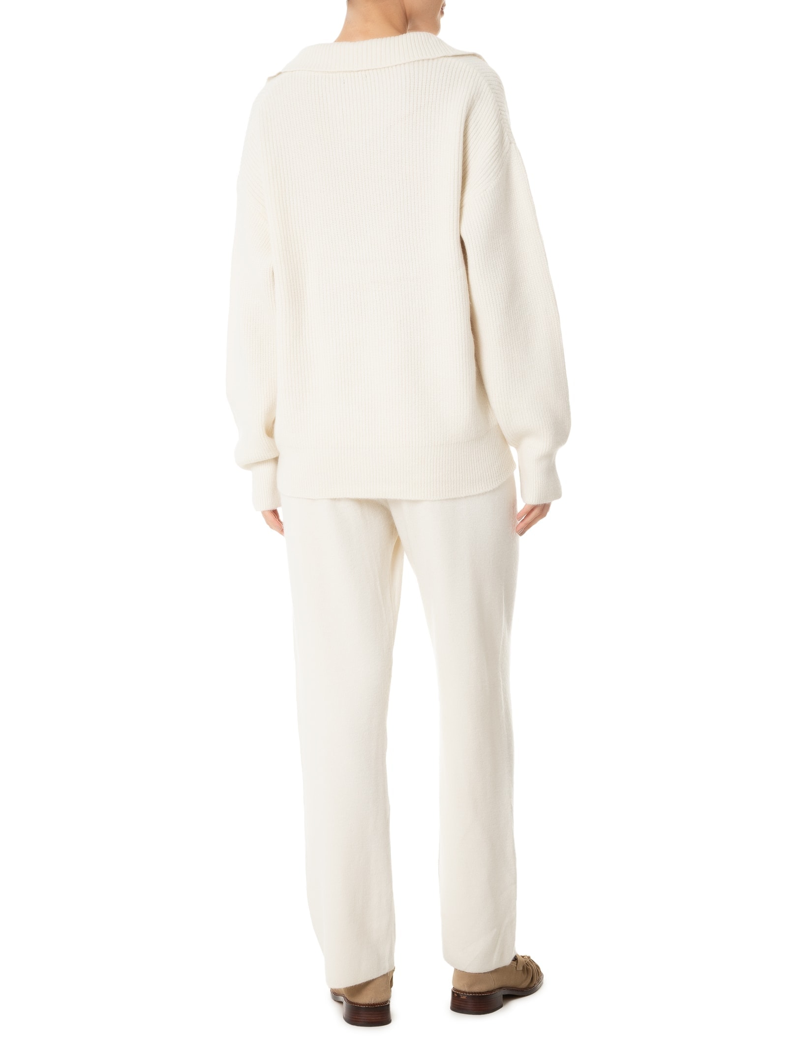 Conjunto Feminino Tricot Comfy Off White Basiq