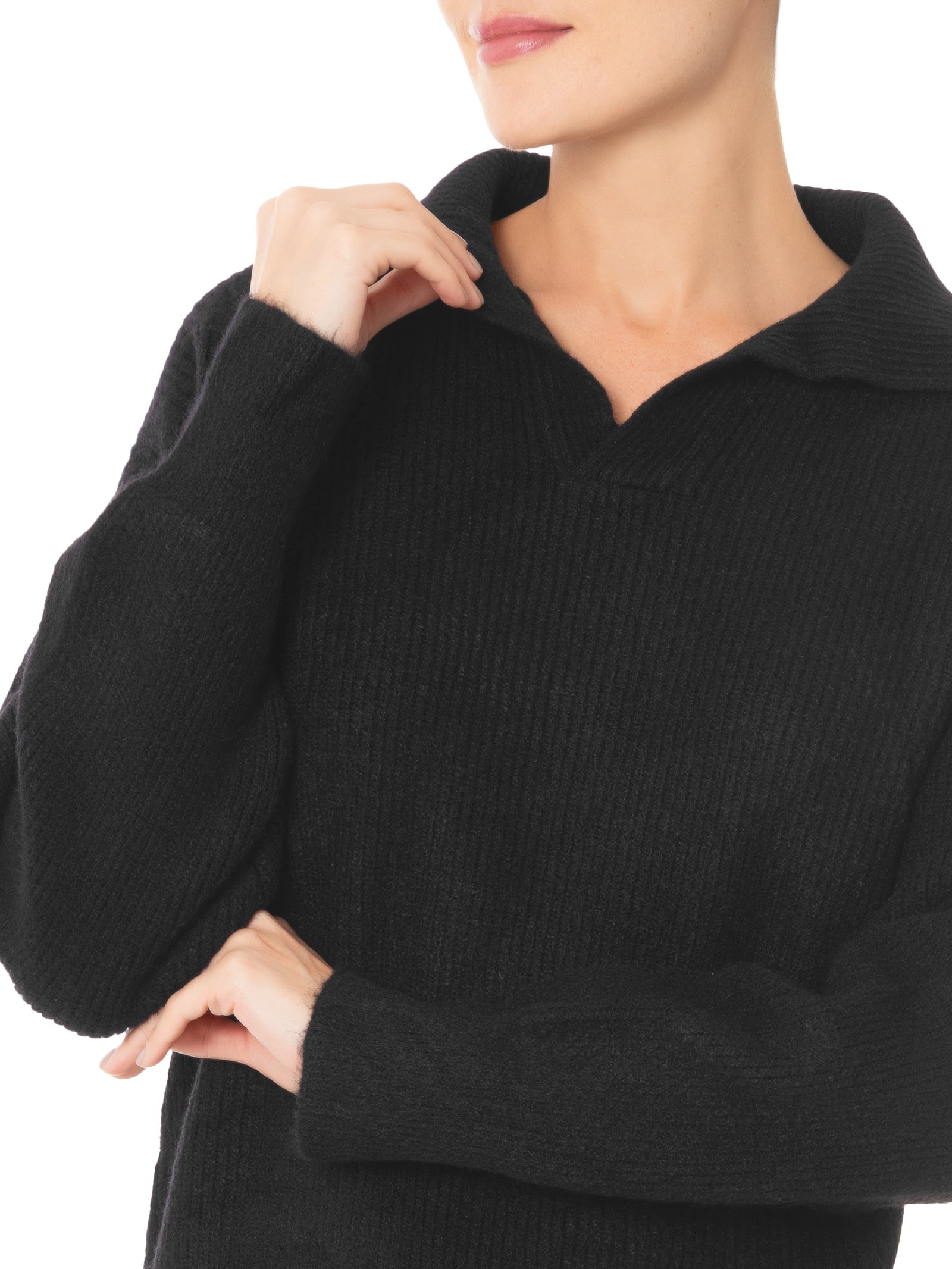 Conjunto Feminino Tricot Comfy Preto Basiq