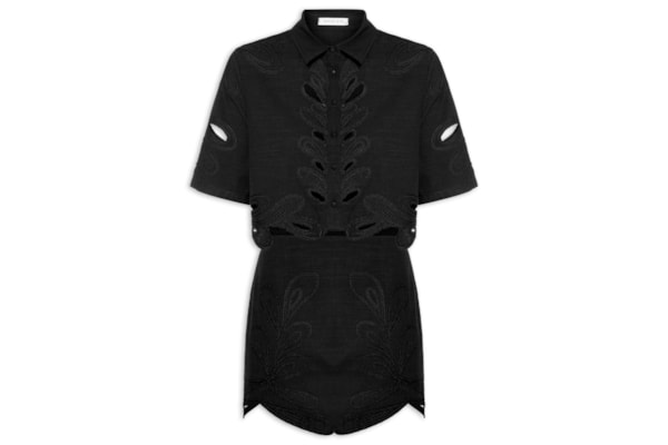 Conjunto Feminino Vazado - Preto