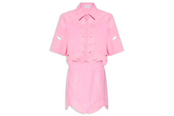 Conjunto Feminino Vazado - Rosa