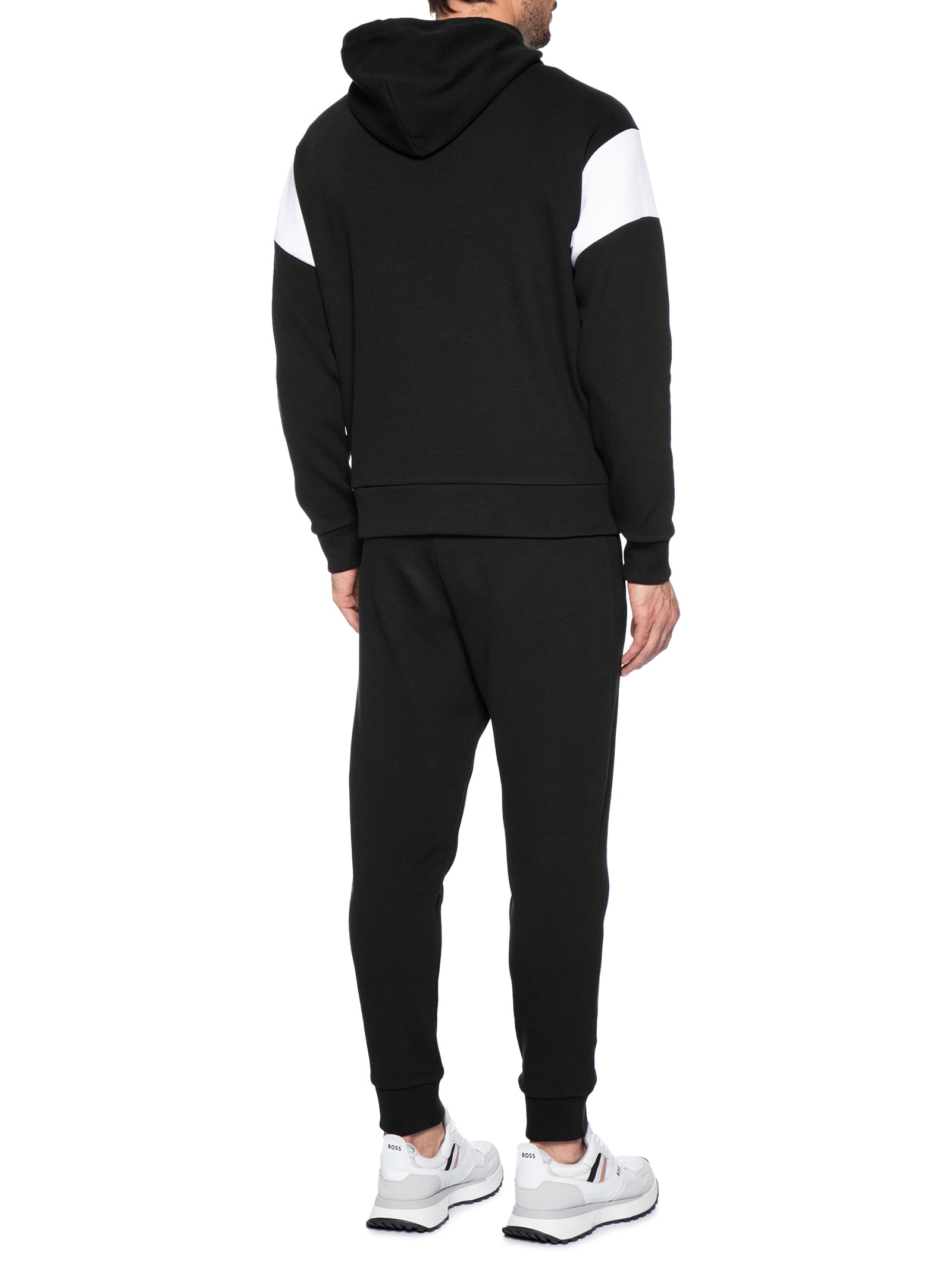 Conjunto Masculino Agasalho Sw Track Suit Set Preto Boss