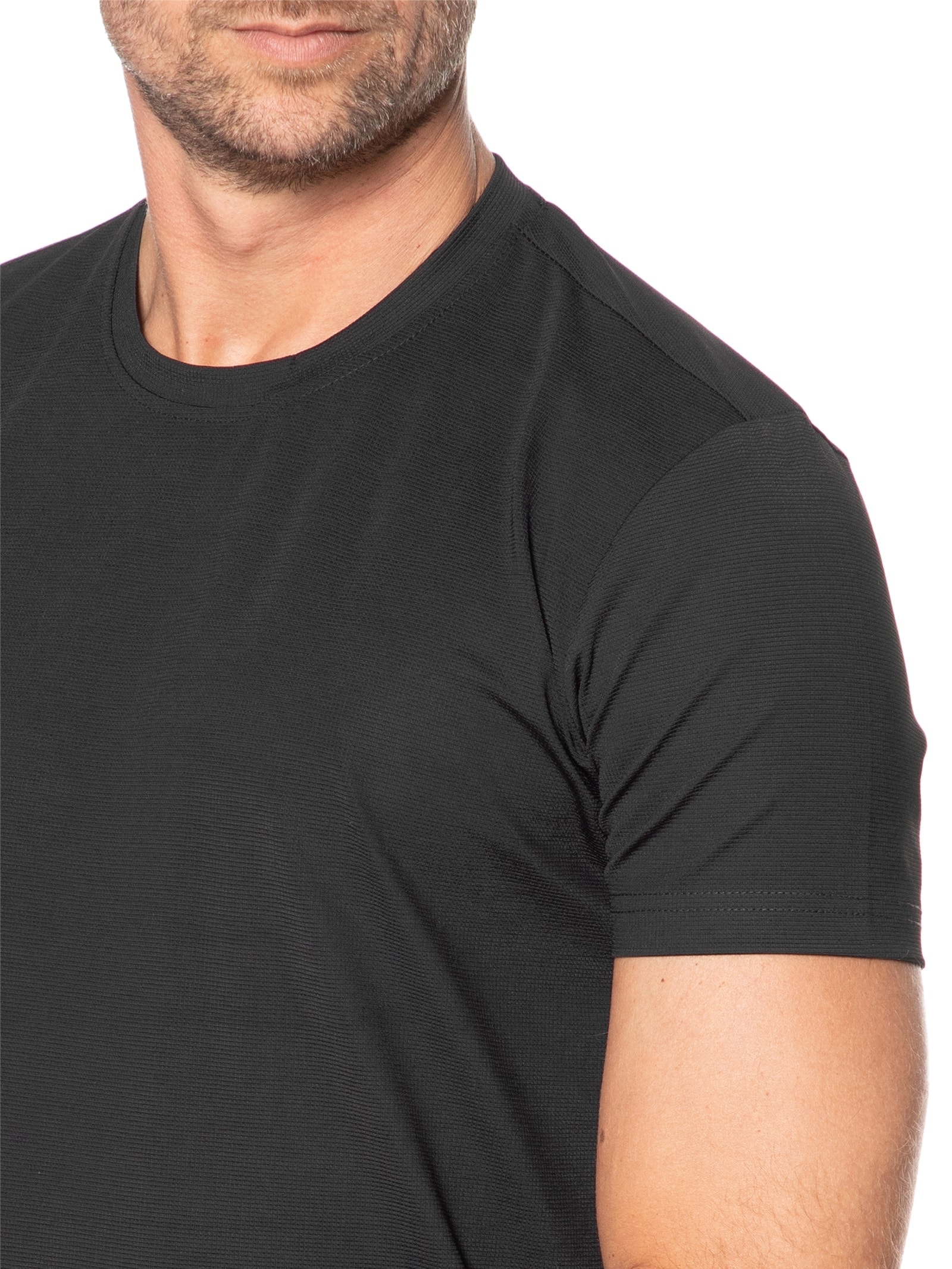 Conjunto Masculino Básico Camiseta E Bermuda Preto Basiq Men
