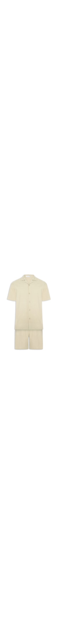 Conjunto Masculino Camisa Com Shorts - Bege