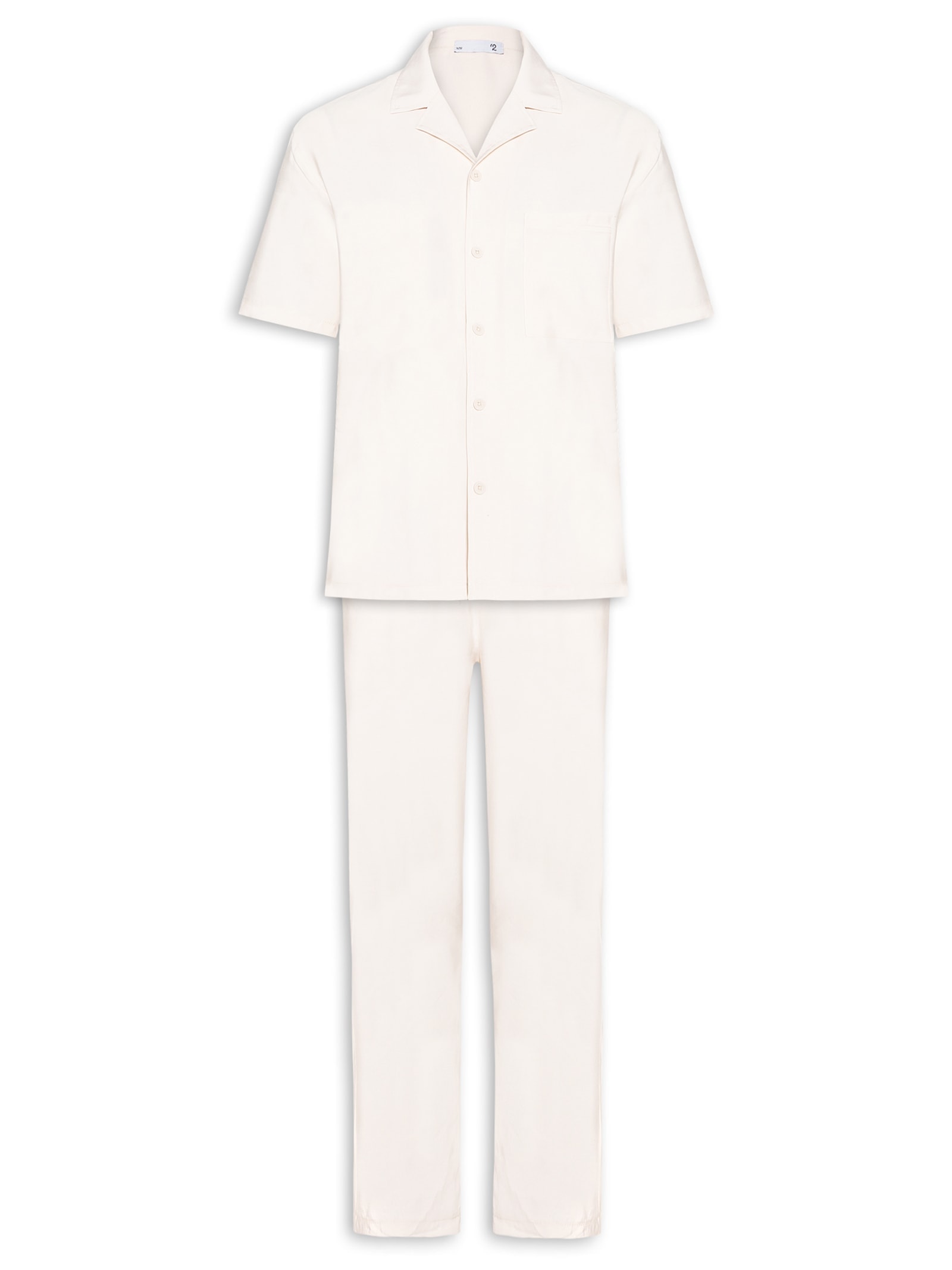 Conjunto Masculino Camisa E Calça Comfy Bege '2 Essential