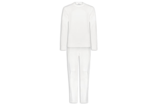 Conjunto Masculino de Moletom Gola Careca - Branco