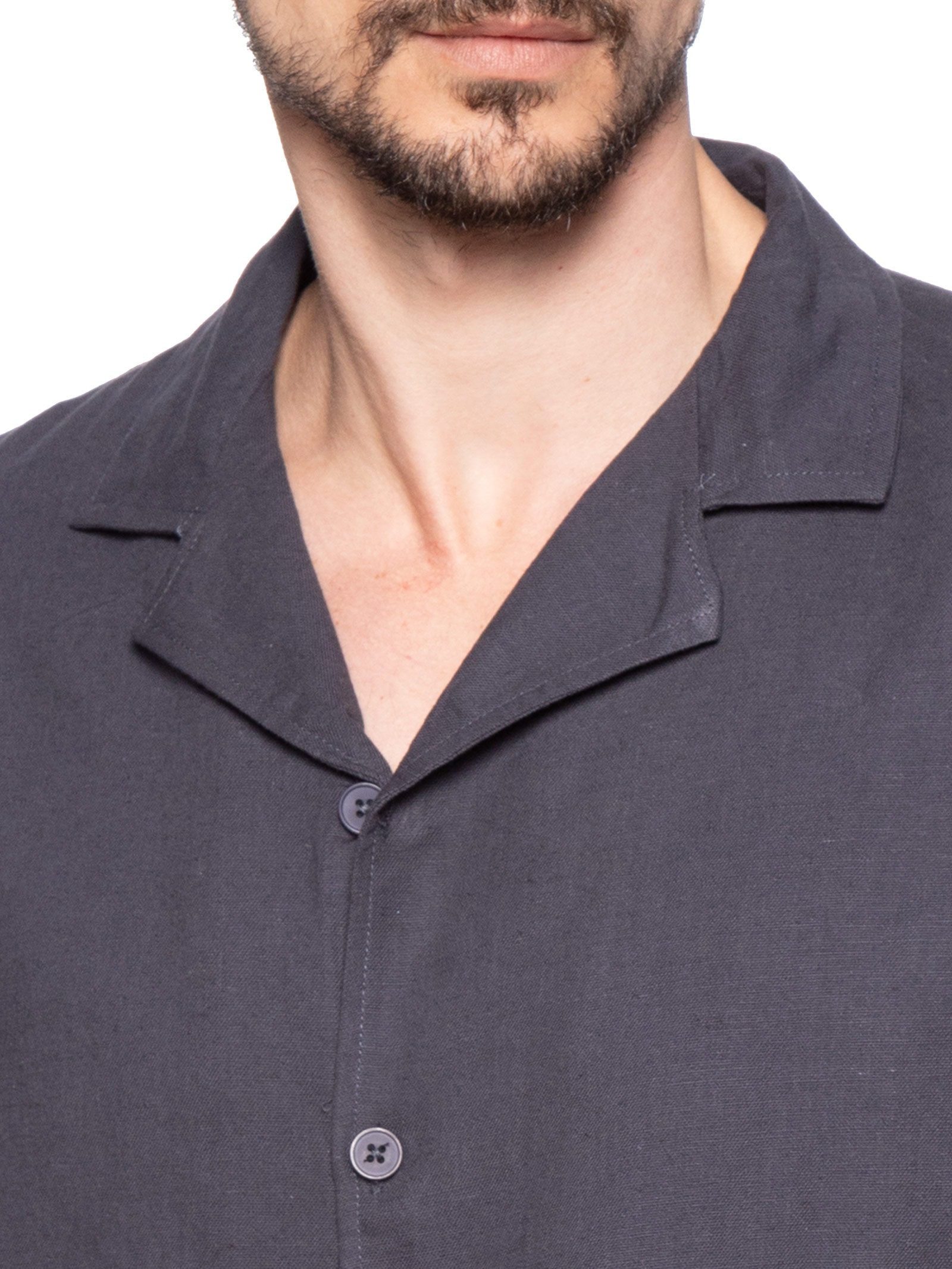 Conjunto Masculino Em Linho Misto Azul '2 Essential