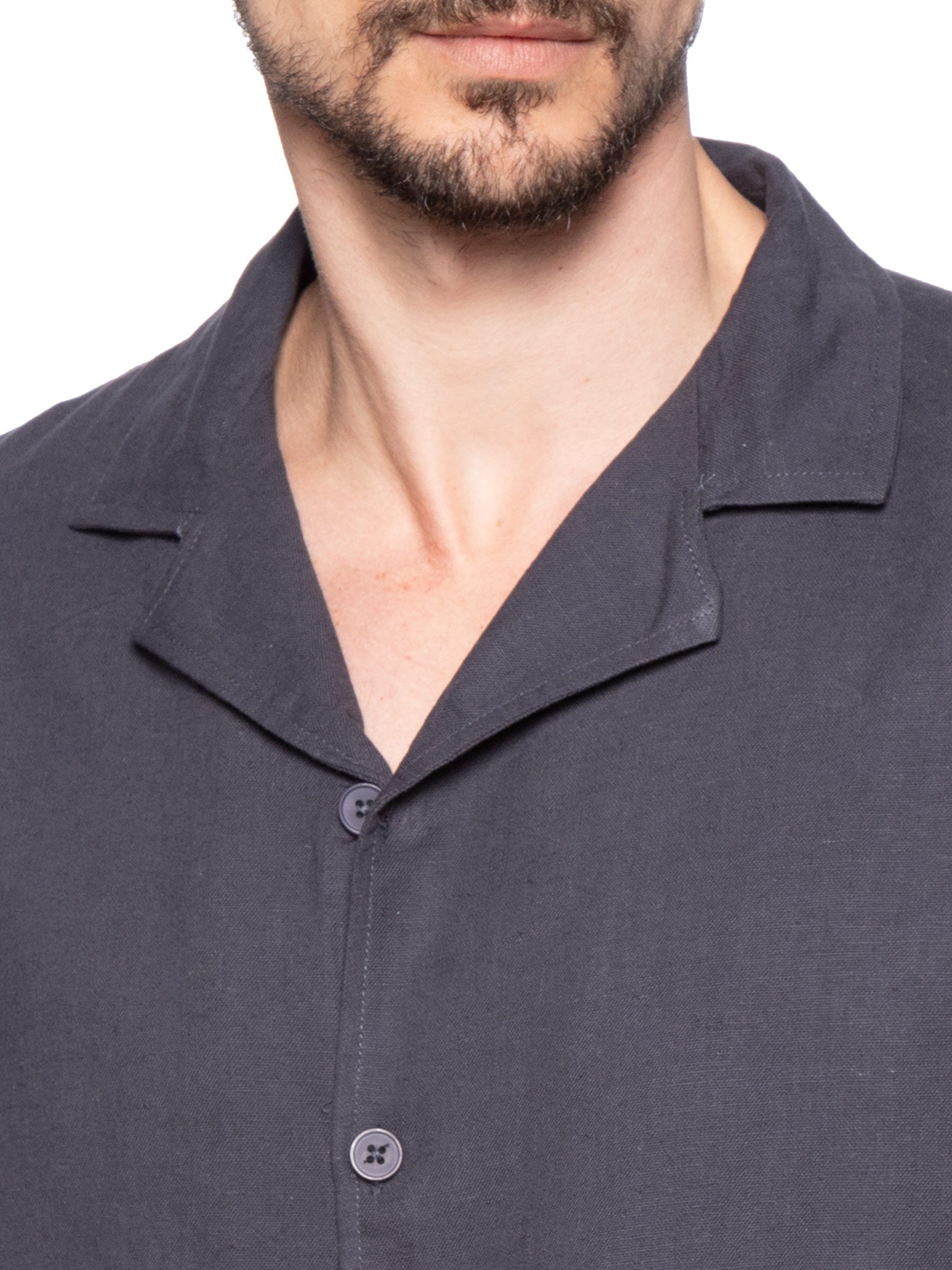 Conjunto Masculino Em Linho Misto Azul '2 Essential