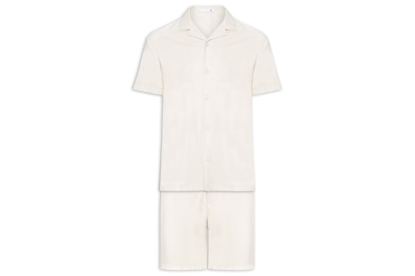 Conjunto Masculino Em Linho Misto - Bege
