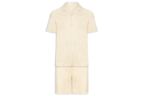 Conjunto Masculino Em Linho Misto - Bege