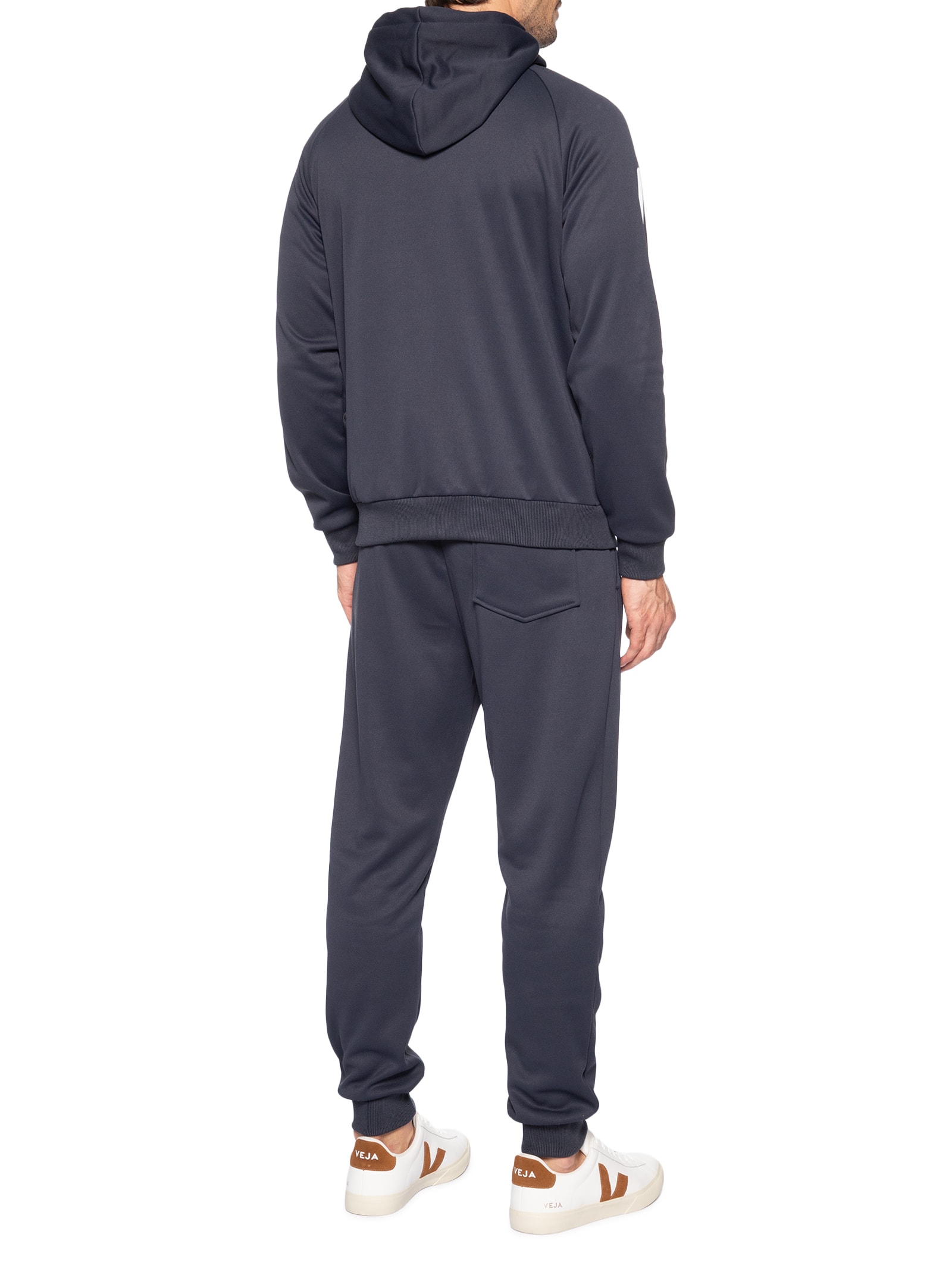 Conjunto Masculino Em Moletom Básico Azul Basiq Men
