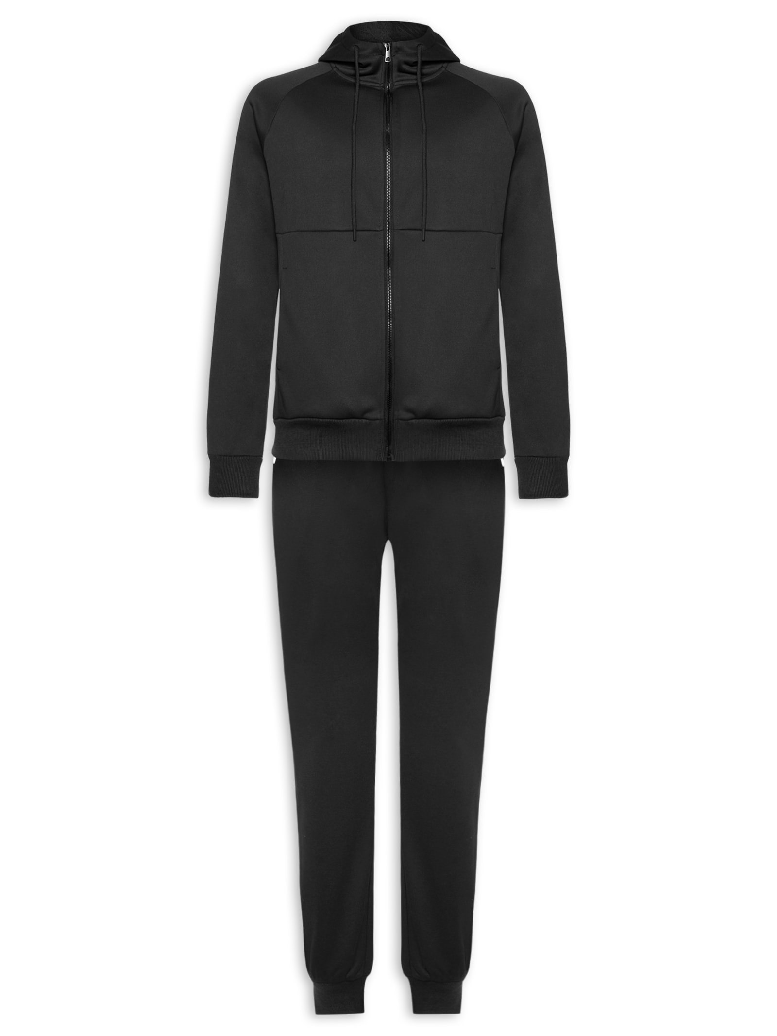 Conjunto Masculino Em Moletom Básico Preto Basiq Men