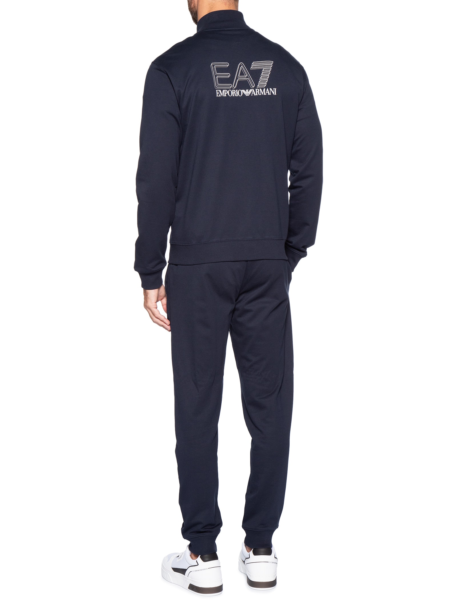 Conjunto Masculino Moletom Train Visibility Azul Ea7 Emporio Armani