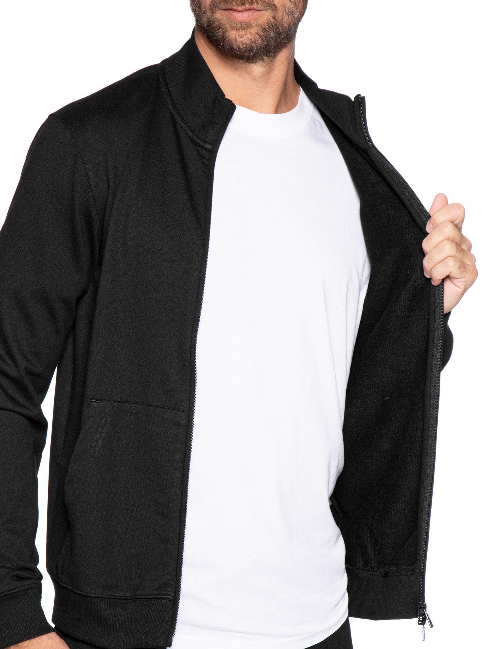 Conjunto Masculino Moletom Train Visibility Preto Ea7 Emporio Armani