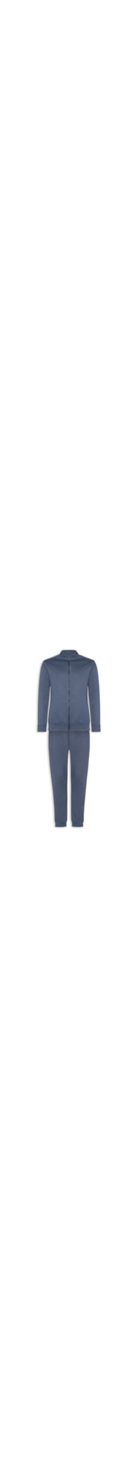 Conjunto Masculino Moletom Zíper Sem Gorro - Azul