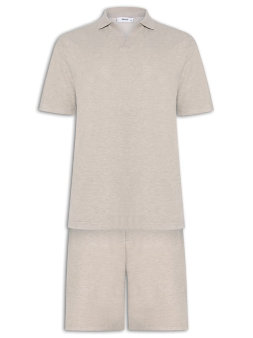 Conjunto Masculino Polo E Short Tricot