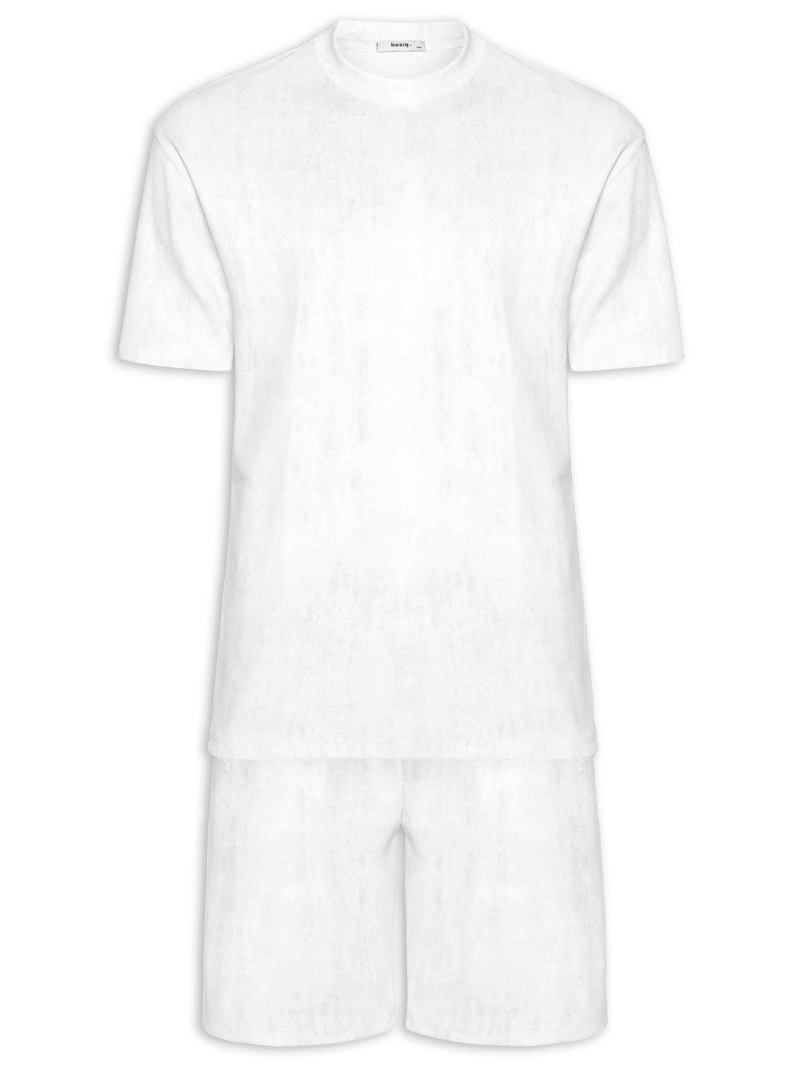 Conjunto Masculino Short E Camiseta - Branco - Basiq Men