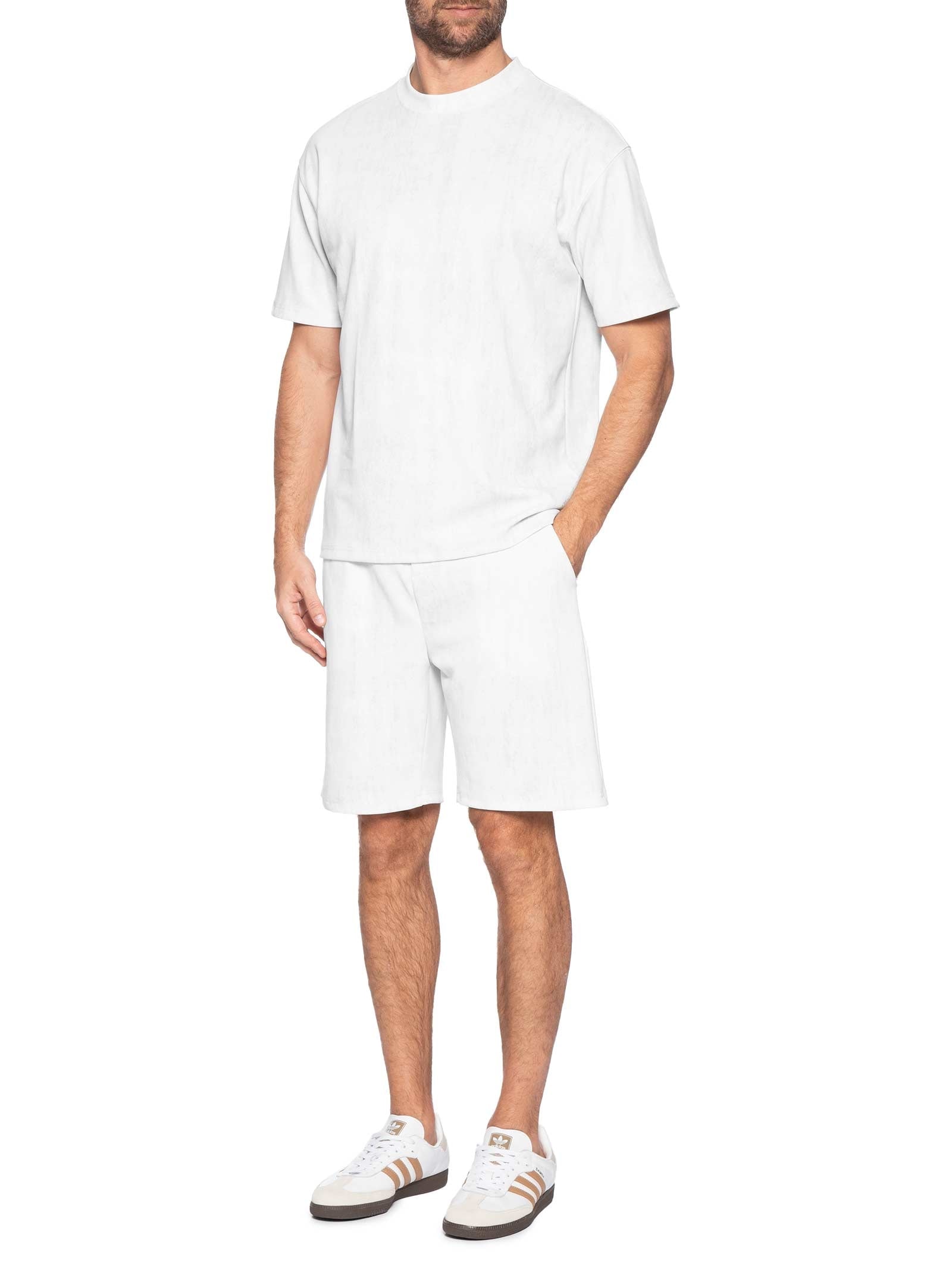 Conjunto Masculino Short E Camiseta Branco Basiq Men