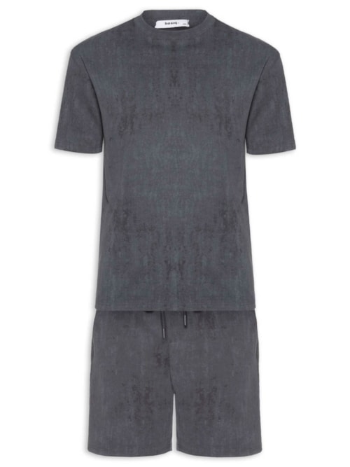Conjunto Masculino Short E Camiseta – Cinza
