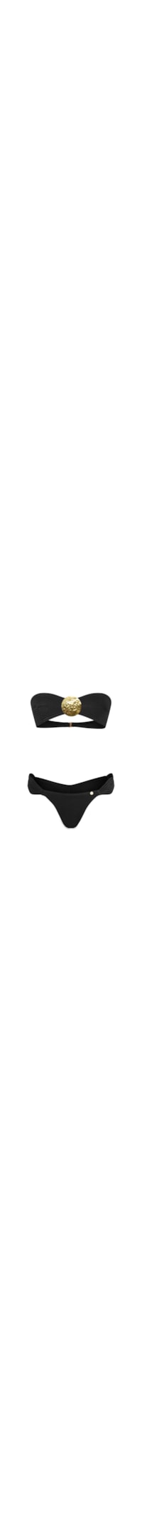 Conjunto Top Ciclos E Calcinha Maxi Maat - Preto