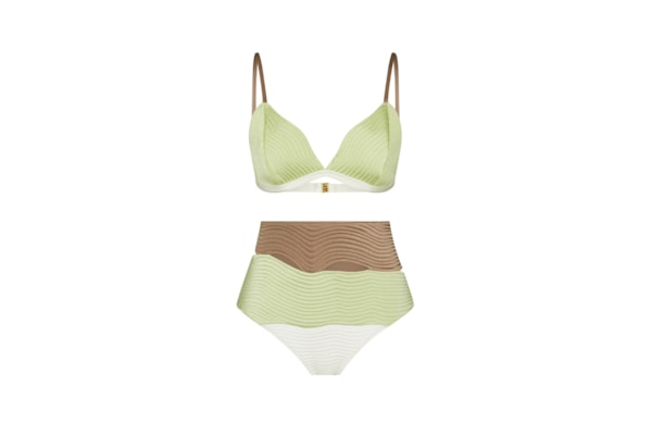 Conjunto Top Triângulo E Calcinha Hot Pant Maat - Pistache