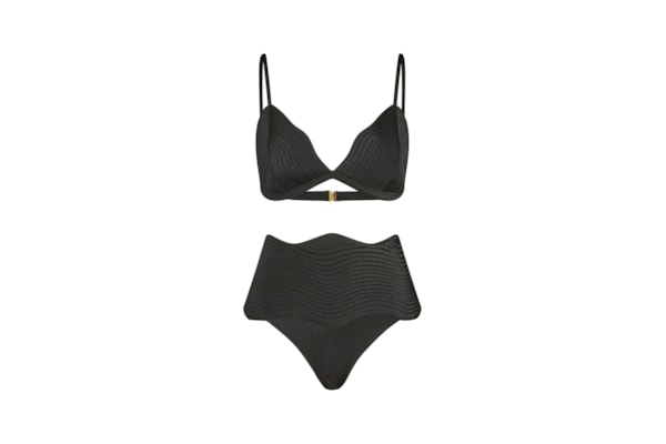 Conjunto Top Triângulo E Calcinha Maxi Maat -  Preto