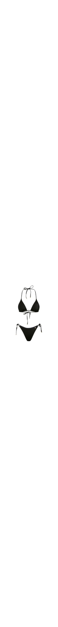 Conjunto Top Triângulo e Calcinha String Sophia Basic - Preto